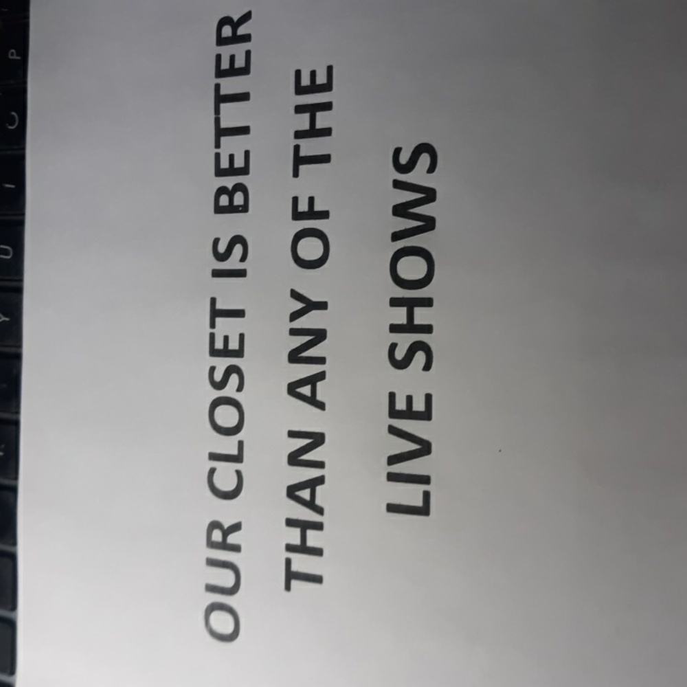 Our Closet is better than the Live Shows
